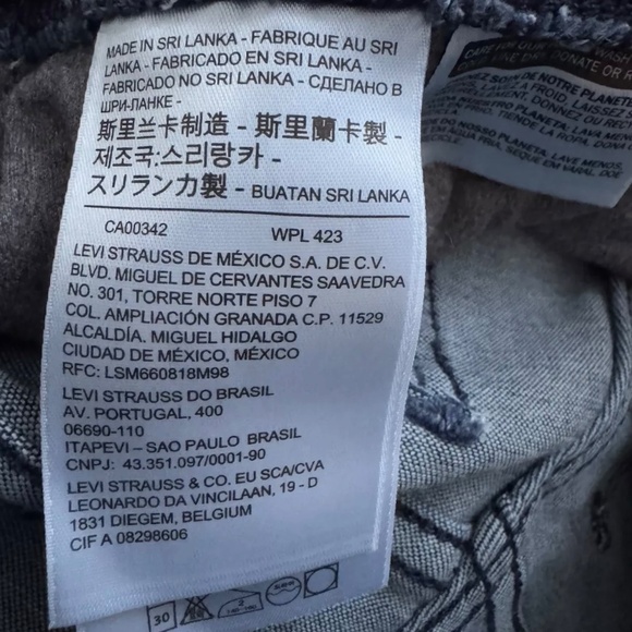 Levi's Women's Shaping Leggings Dark Blue Hypersoft Super Skinny Size 27 (US 4) - Picture 4 of 5